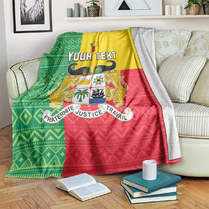 Personalised Afro Benin Blanket Flag Style - African Pattern