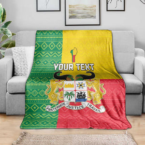 Personalised Afro Benin Blanket Flag Style - African Pattern