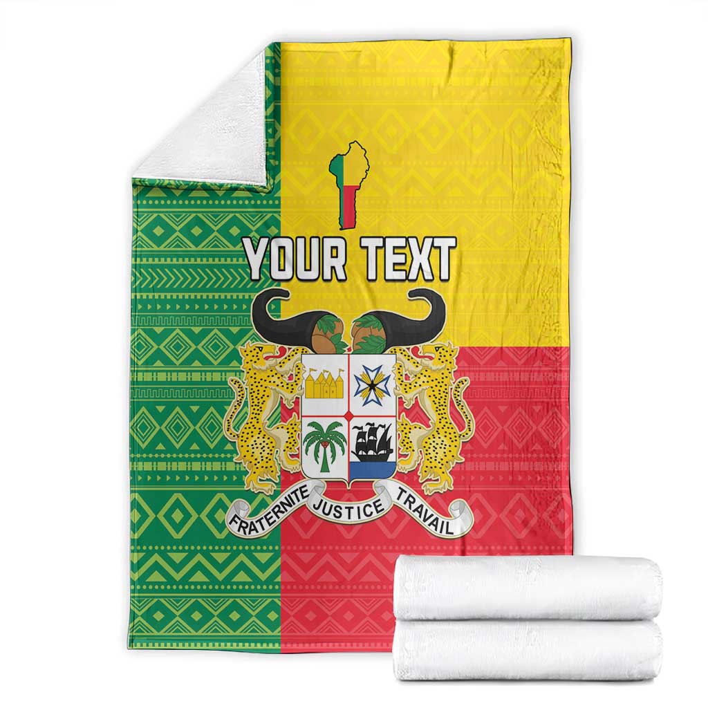 Personalised Afro Benin Blanket Flag Style - African Pattern