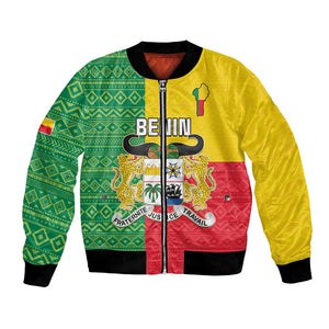 Personalised Afro Benin Bomber Jacket Flag Style - African Pattern