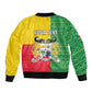Personalised Afro Benin Bomber Jacket Flag Style - African Pattern