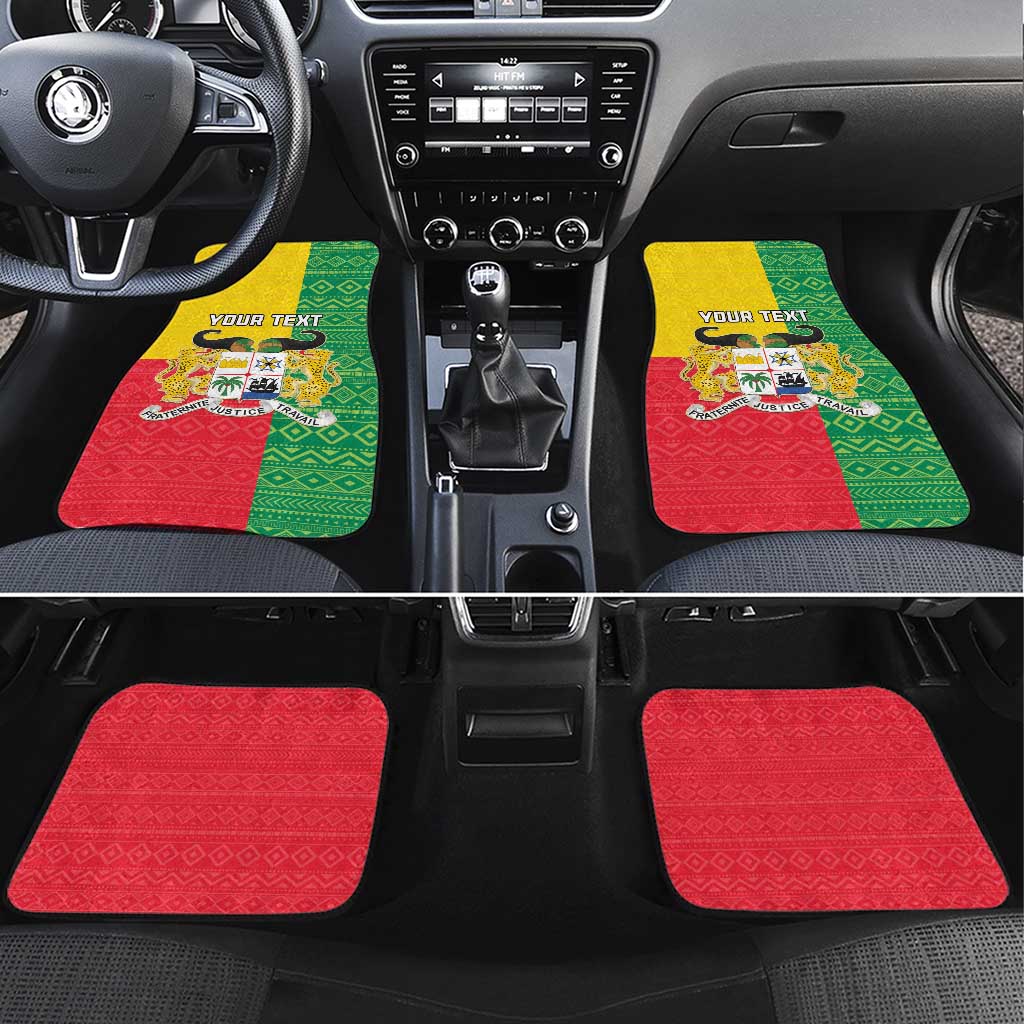 Personalised Afro Benin Car Mats Flag Style - African Pattern