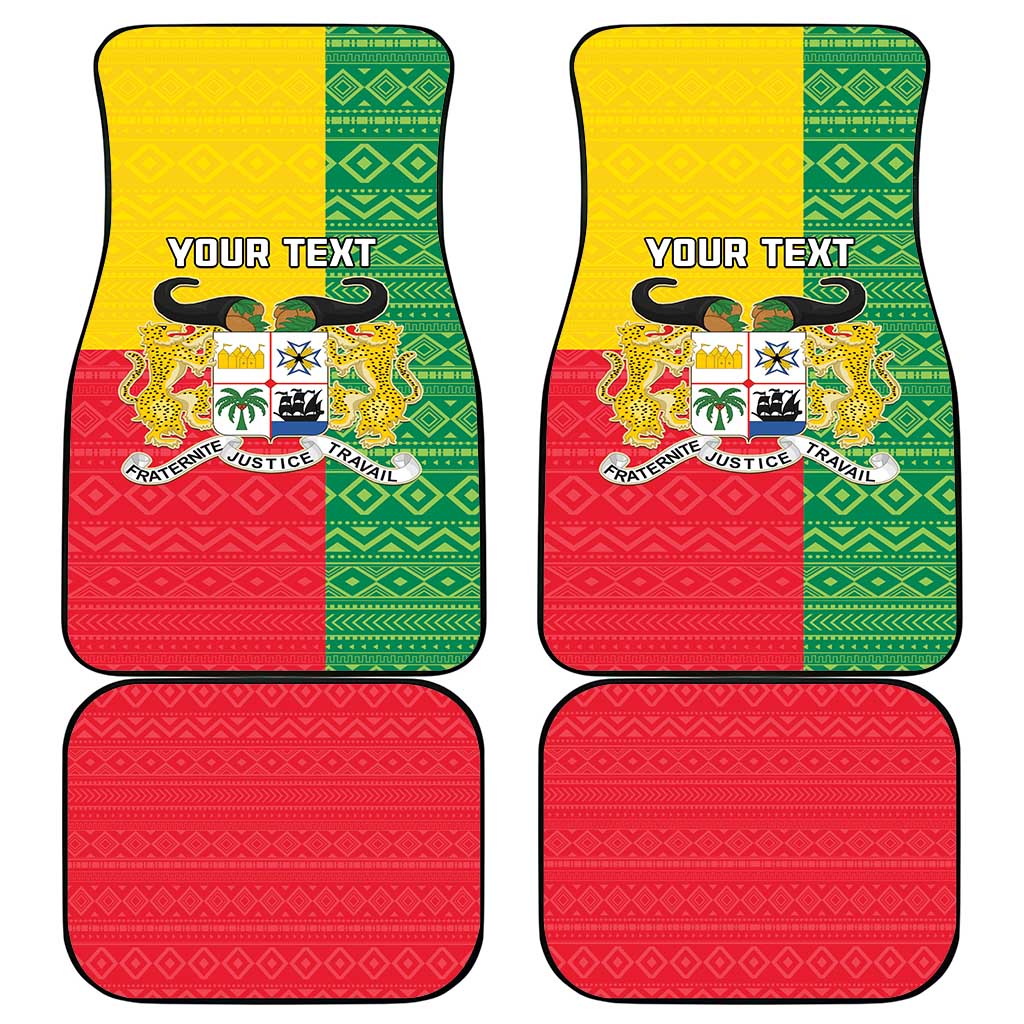 Personalised Afro Benin Car Mats Flag Style - African Pattern