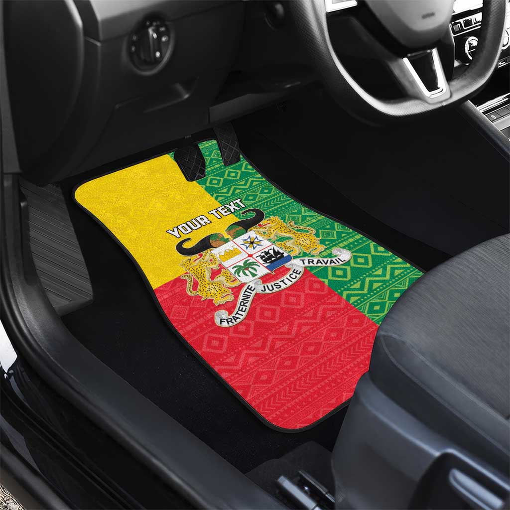 Personalised Afro Benin Car Mats Flag Style - African Pattern