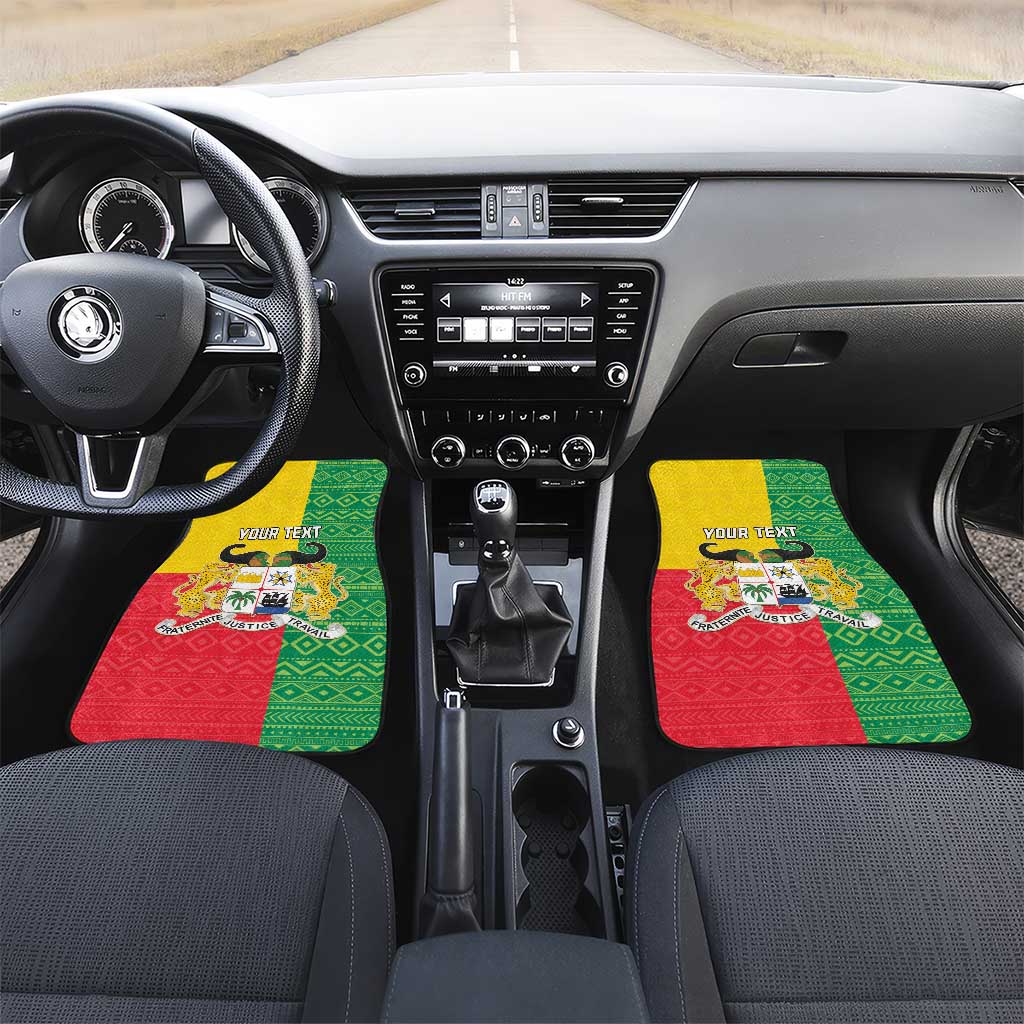 Personalised Afro Benin Car Mats Flag Style - African Pattern