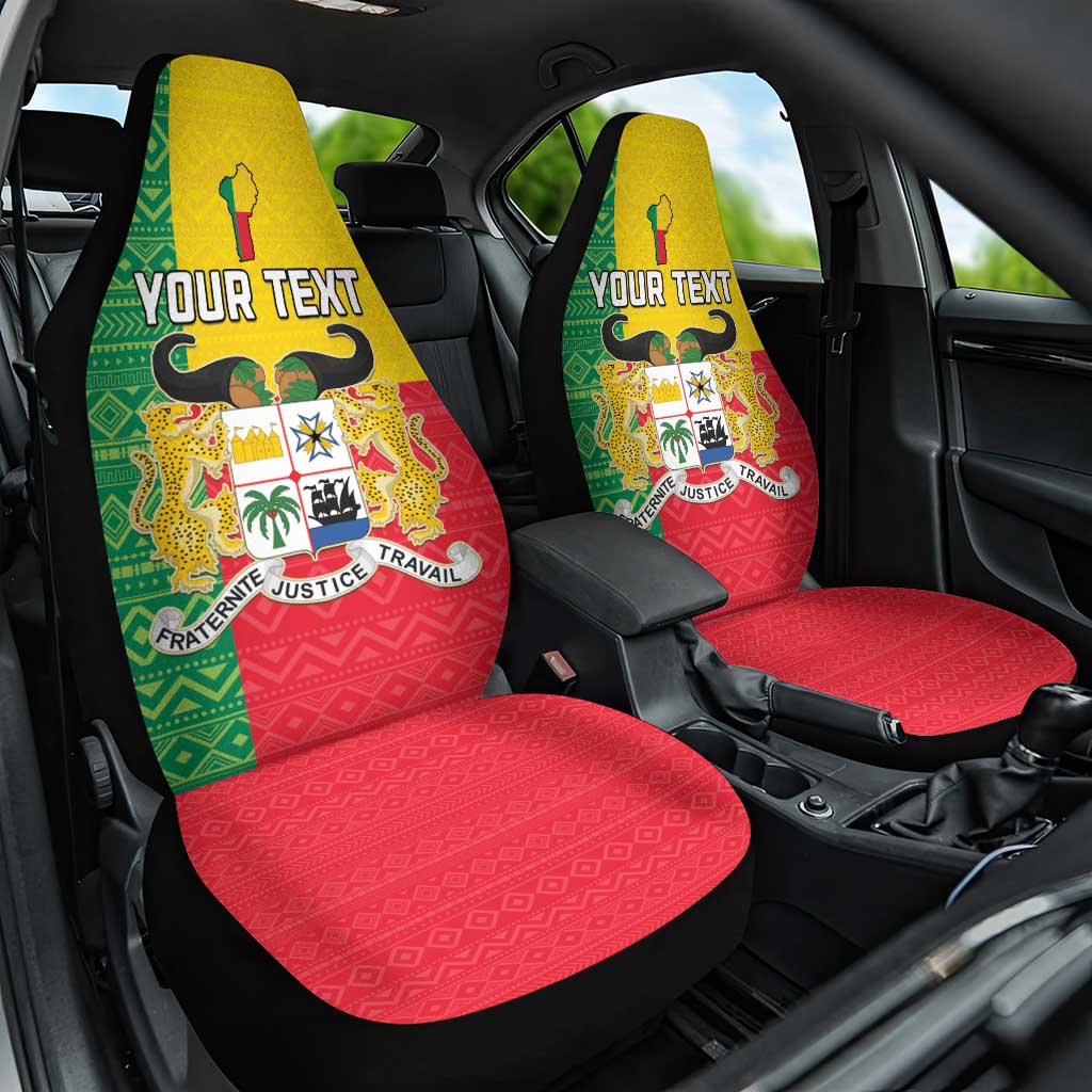 Personalised Afro Benin Car Seat Cover Flag Style - African Pattern