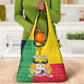 Personalised Afro Benin Grocery Bag Flag Style - African Pattern