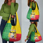 Personalised Afro Benin Grocery Bag Flag Style - African Pattern