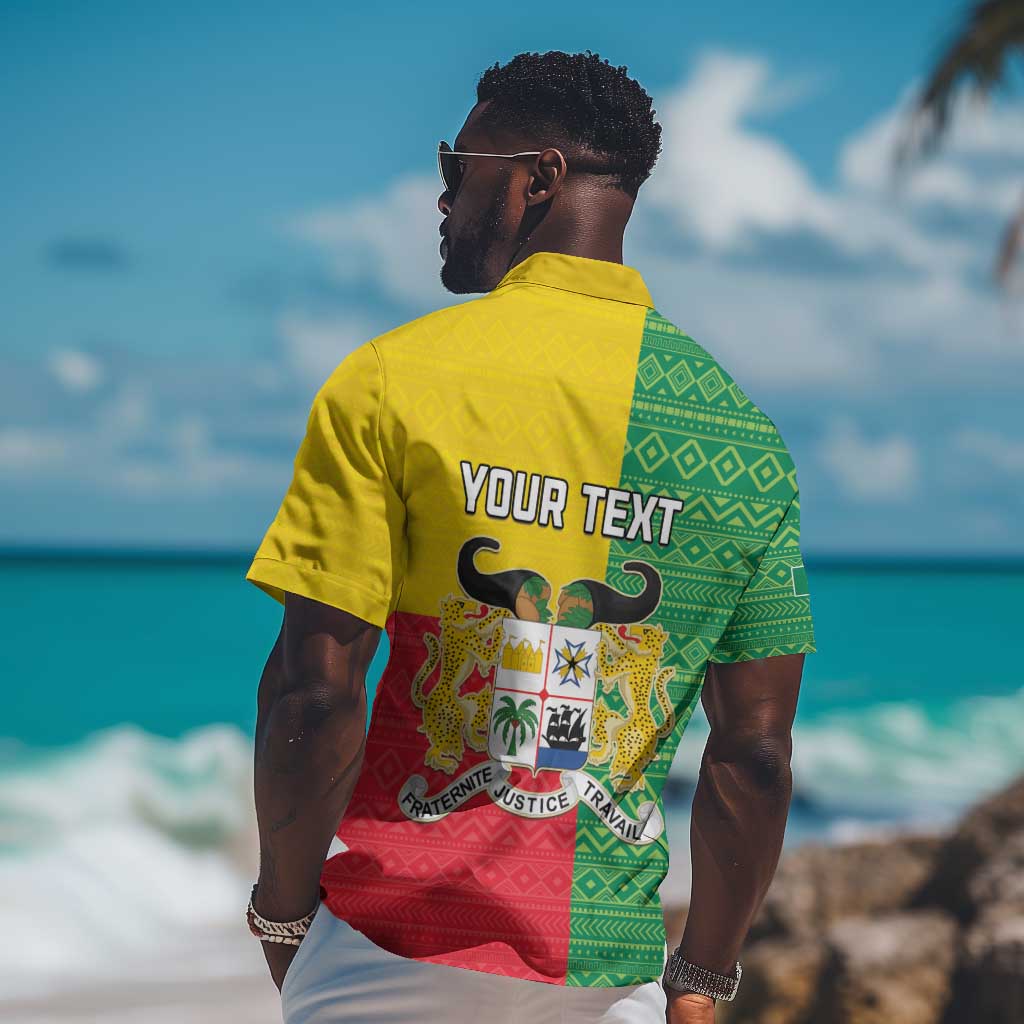 Personalised Afro Benin Hawaiian Shirt Flag Style - African Pattern