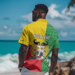 Personalised Afro Benin Hawaiian Shirt Flag Style - African Pattern