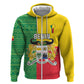 Personalised Afro Benin Hoodie Flag Style - African Pattern