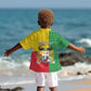 Personalised Afro Benin Kid Hawaiian Shirt Flag Style - African Pattern