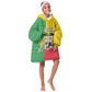 Personalised Afro Benin Kid Wearable Blanket Hoodie Flag Style - African Pattern