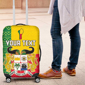 Personalised Afro Benin Luggage Cover Flag Style - African Pattern