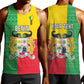 Personalised Afro Benin Men Tank Top Flag Style - African Pattern