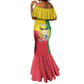 Personalised Afro Benin Mermaid Dress Flag Style - African Pattern