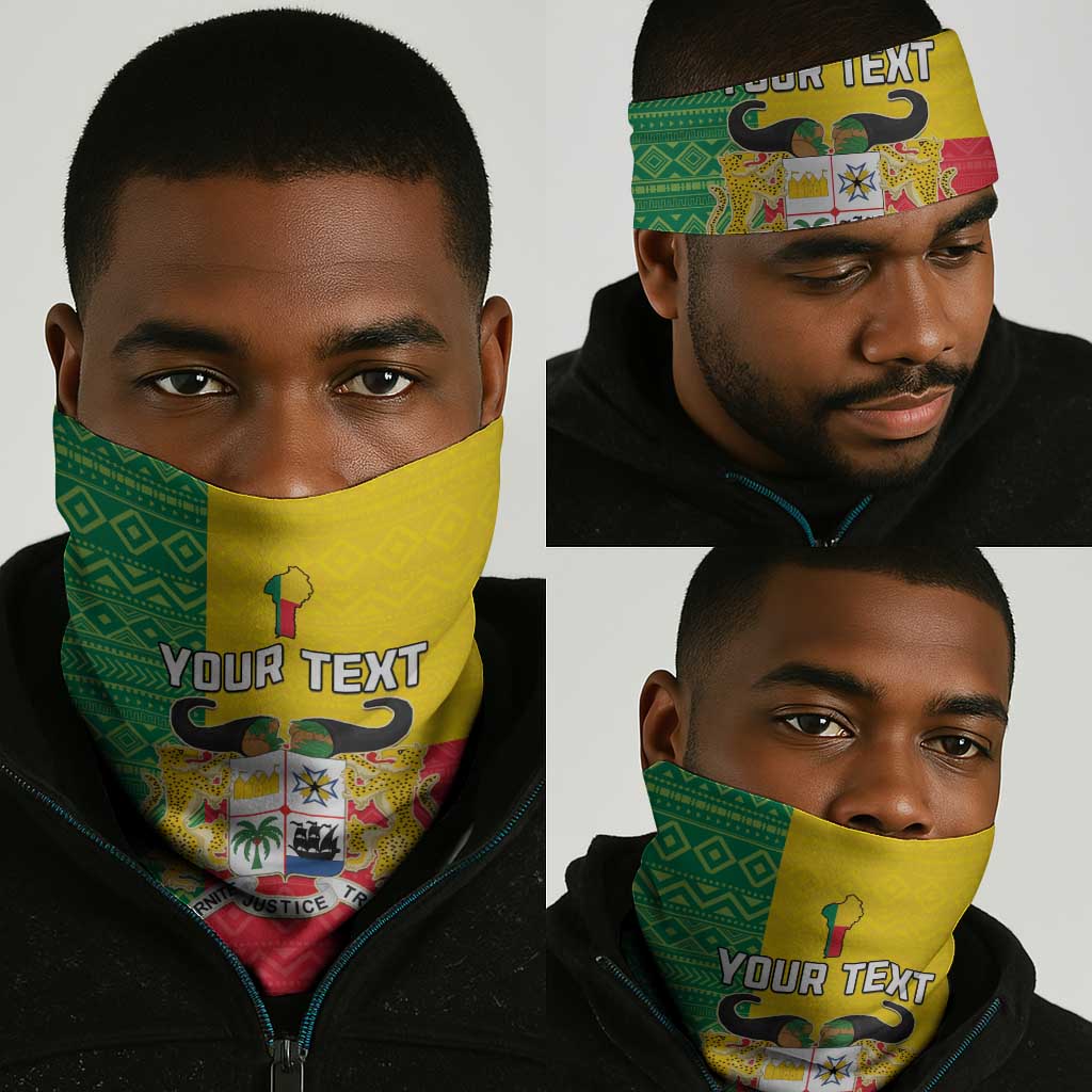 Personalised Afro Benin Neck Gaiter Flag Style - African Pattern LT15