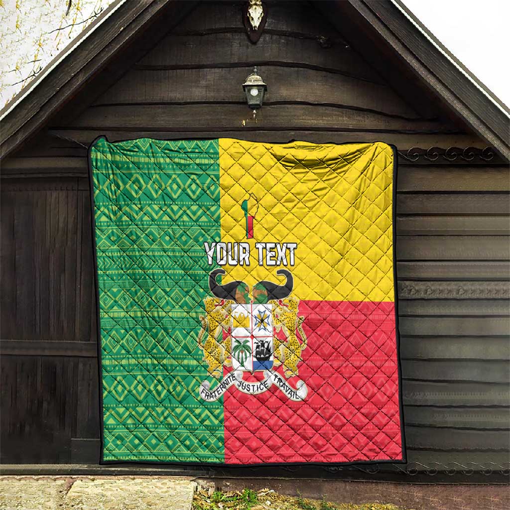 Personalised Afro Benin Quilt Flag Style - African Pattern