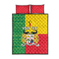 Personalised Afro Benin Quilt Bed Set Flag Style - African Pattern