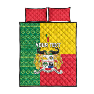 Personalised Afro Benin Quilt Bed Set Flag Style - African Pattern