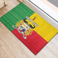 Personalised Afro Benin Rubber Doormat Flag Style - African Pattern