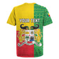 Personalised Afro Benin Rugby Jersey Flag Style - African Pattern