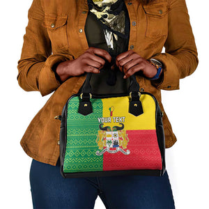 Personalised Afro Benin Shoulder Handbag Flag Style - African Pattern