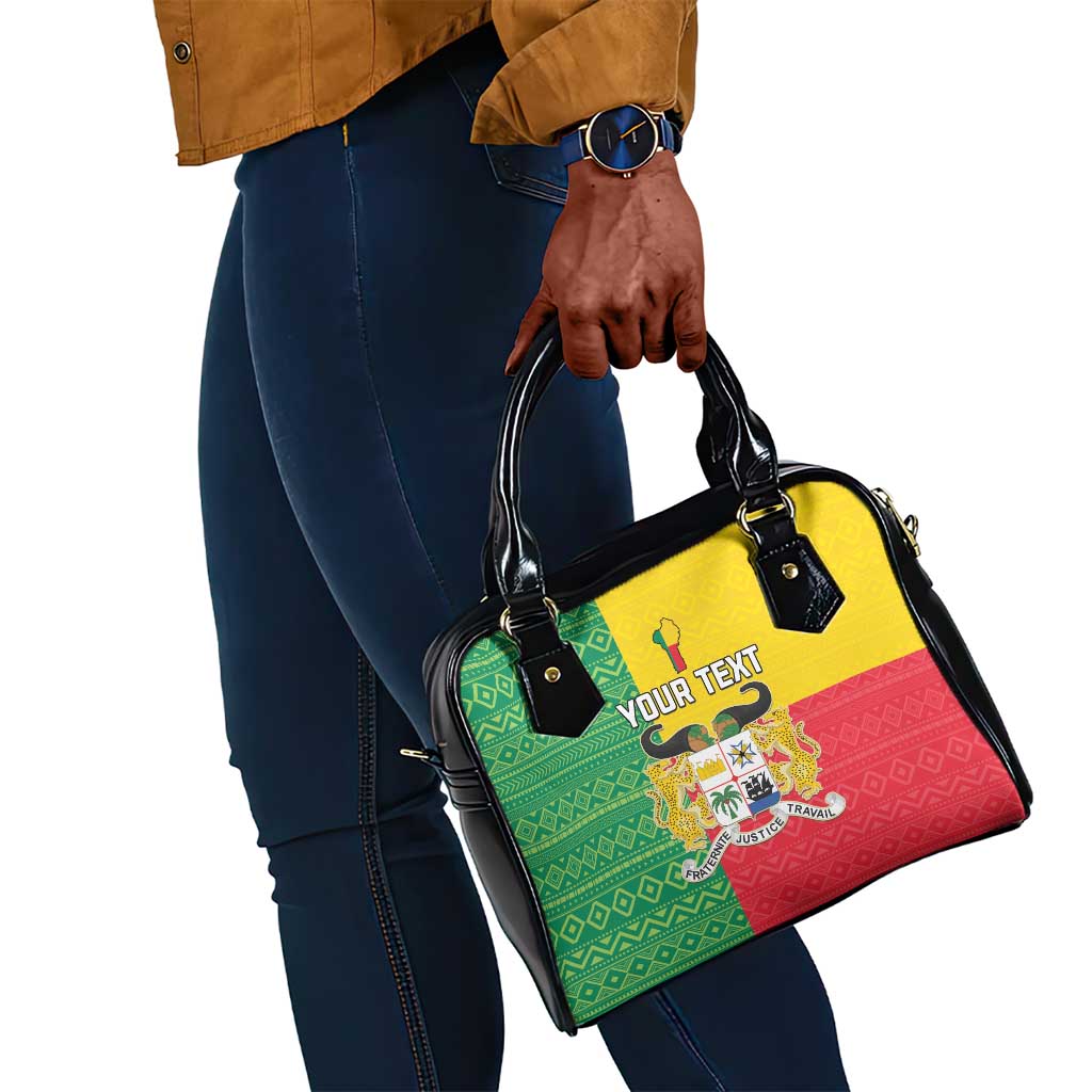 Personalised Afro Benin Shoulder Handbag Flag Style - African Pattern