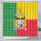 Personalised Afro Benin Shower Curtain Flag Style - African Pattern