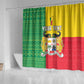 Personalised Afro Benin Shower Curtain Flag Style - African Pattern