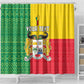 Personalised Afro Benin Shower Curtain Flag Style - African Pattern