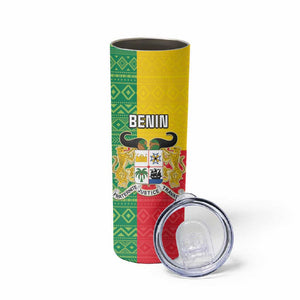 Personalised Afro Benin Skinny Tumbler Flag Style - African Pattern