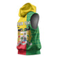 Personalised Afro Benin Sleeveless Hoodie Flag Style - African Pattern - African Pride