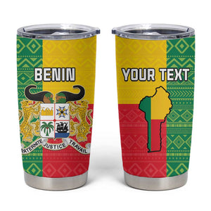 Personalised Afro Benin Tumbler Cup Flag Style - African Pattern