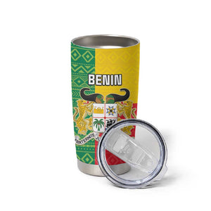 Personalised Afro Benin Tumbler Cup Flag Style - African Pattern
