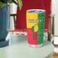 Personalised Afro Benin Tumbler Cup Flag Style - African Pattern