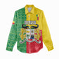 Personalised Afro Benin Women Casual Shirt Flag Style - African Pattern LT15