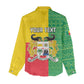 Personalised Afro Benin Women Casual Shirt Flag Style - African Pattern LT15