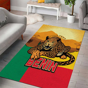 Personalised Afro Benin Leopard Area Rug Stay True - Stay Wild