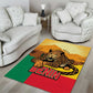 Personalised Afro Benin Leopard Area Rug Stay True - Stay Wild