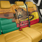 Personalised Afro Benin Leopard Back Car Seat Cover Stay True - Stay Wild