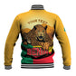 Personalised Afro Benin Leopard Baseball Jacket Stay True - Stay Wild