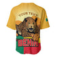 Personalised Afro Benin Leopard Baseball Jersey Stay True - Stay Wild