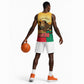 Personalised Afro Benin Leopard Basketball Jersey Stay True - Stay Wild - African Pride