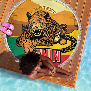 Personalised Afro Benin Leopard Beach Blanket Stay True - Stay Wild