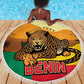 Personalised Afro Benin Leopard Beach Blanket Stay True - Stay Wild
