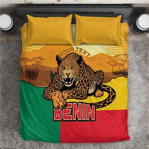Personalised Afro Benin Leopard Bedding Set Stay True - Stay Wild