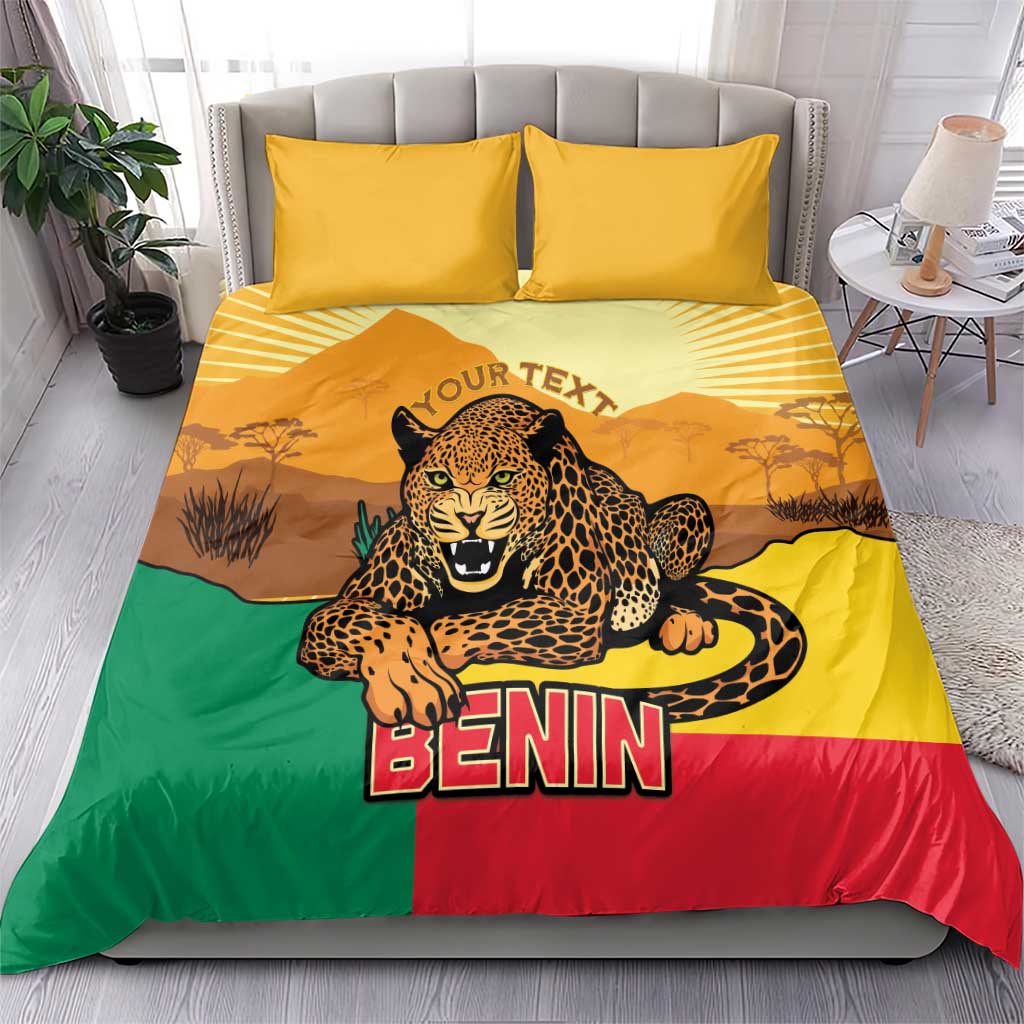 Personalised Afro Benin Leopard Bedding Set Stay True - Stay Wild
