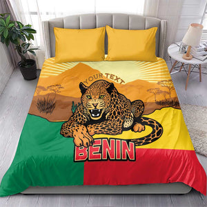Personalised Afro Benin Leopard Bedding Set Stay True - Stay Wild