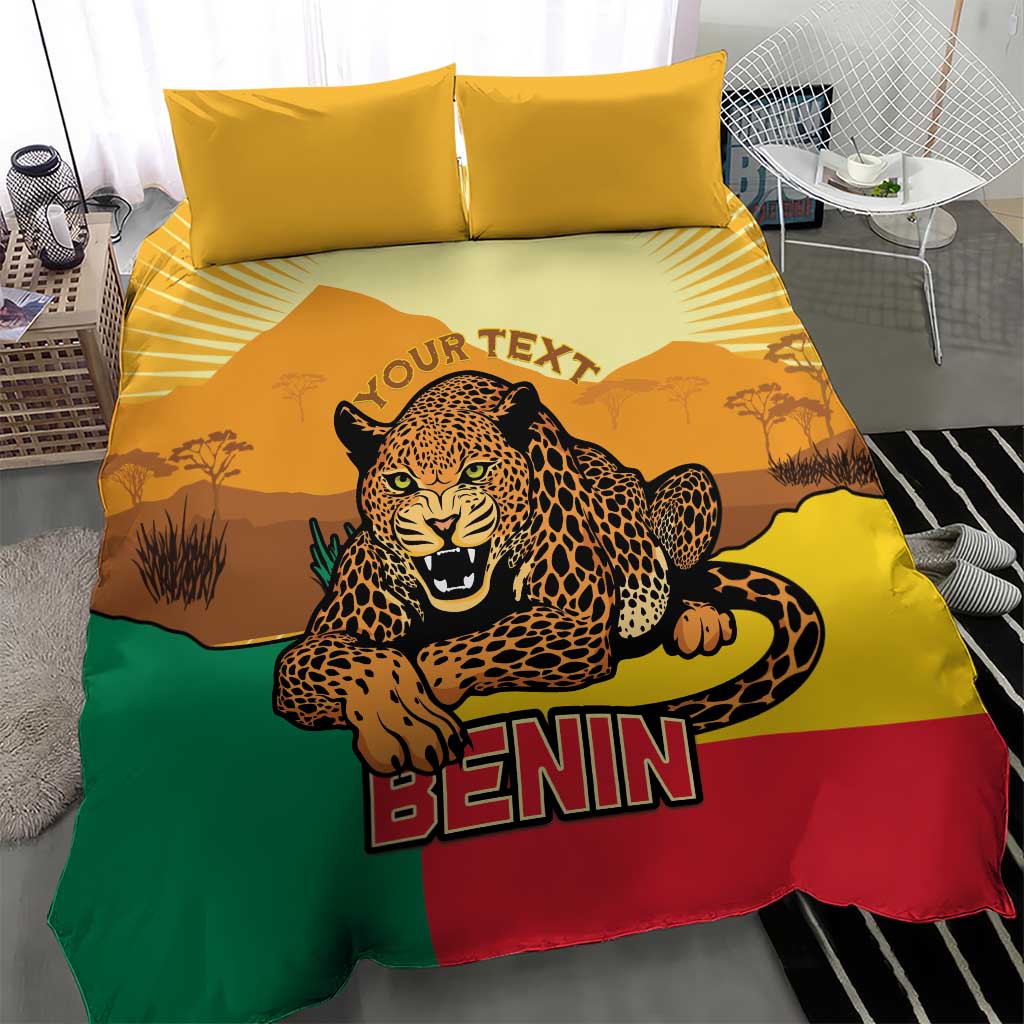 Personalised Afro Benin Leopard Bedding Set Stay True - Stay Wild